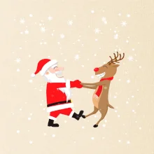 Tancujúci Santa a sob