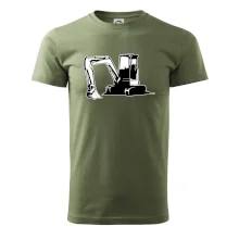 Bager bez nápisu čiernobiely Bager bez nápisu čiernobiely