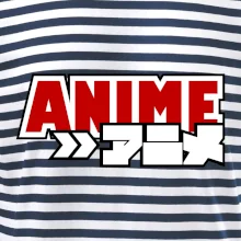 Anime nápis červený