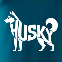 Husky nápis v tele