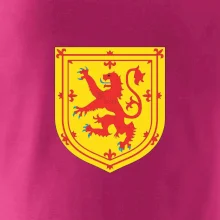 Škótsky lev na hrudi