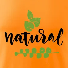 Natural - nápis v listoch
