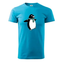 Tučniak so zeleným šálom