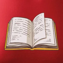 Kniha farebná otvorená Kniha farebná otvorená