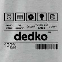 Čiarový kód - dedko
