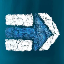 Párová turistická značka modrá Párová turistická značka modrá