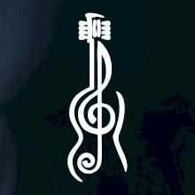 Husľový kľúč gitara