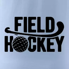 Field hockey loptička a nápis