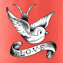 Love holubica - kreslená