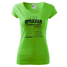 Hodinová mzda - opravár