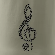 Husľový kľúč z nôt Husľový kľúč z nôt