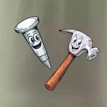 Parové tričko - Kladivo a klinec