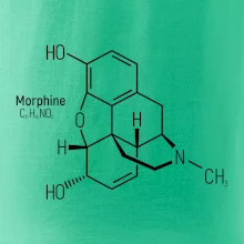 Molekulárna štruktúra Morfín Molekulárna štruktúra Morfín