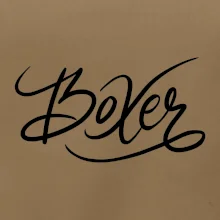 Boxer - nápis okrasný