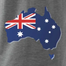 Austrália - vlajka mapa