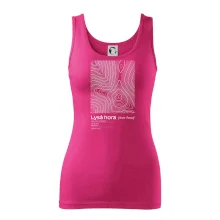 Lysá hora - vrstevnice v obdĺžniku