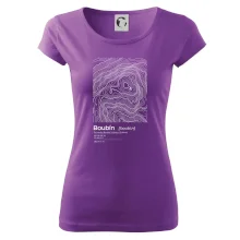 Boubín - vrstevnice v obdĺžniku