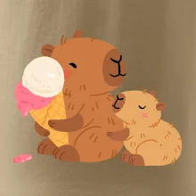 Kapybara so zmrzlinou