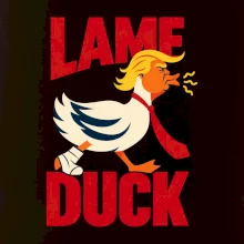 Donald Trump minimalistická kachna