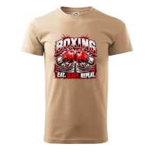 Boxerské rukavice v ringu eat sleep repeat
