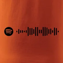 Spotify kód na prsníku