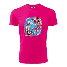 Yin & Yang Koi kapor - červený