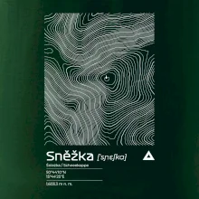 Snežka - vrstevnice v obdĺžniku