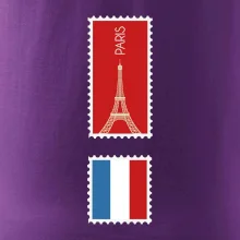 Paríž známka farebná