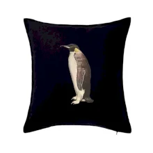 Tučniak kreslený vodovými farbami