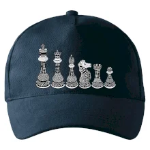 Šachové figúrky v rade - kreslené