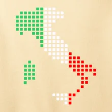 Taliansko obrys vlajka