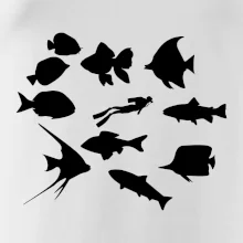 Potápač ryby štvorec