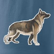 Nemecký ovčiak - hnedý kreslený Nemecký ovčiak - hnedý kreslený