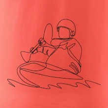 Kajak na vode jedným ťahom