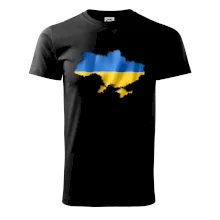 Ukrajina vlajka mapa