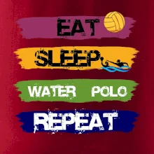 Eat sleep watter polo farebné