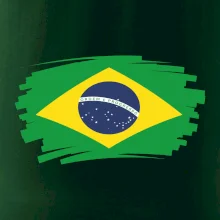 Brazília vlajka štetkou Brazília vlajka štetkou