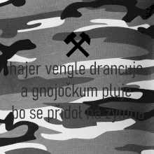 Hajer vengle drancuje a gnojočkum pluje bo se přidoł na zymba