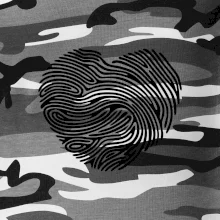 Odtlačok prsta srdce