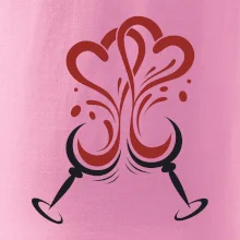 Víno je láska okrúhle poháre