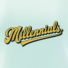 Generace Y - Millennials žlutý nápis Generace Y - Millennials žlutý nápis