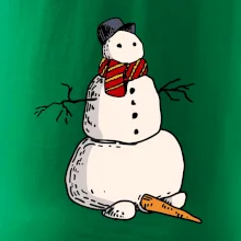 Snehuliak so spadnutým nosom