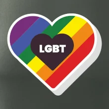 LGBT srdce dúhové