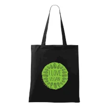 I love vegan v kruhu