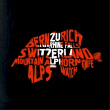 Mapy - názvy miest - Švajčiarsko Mapy - názvy miest - Švajčiarsko
