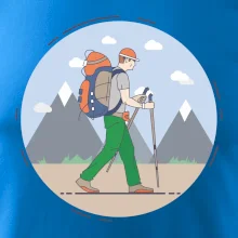 Farebný párový motív na hory