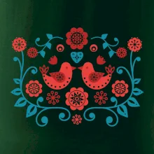 folklór - dva červené vtáčiky folklór - dva červené vtáčiky