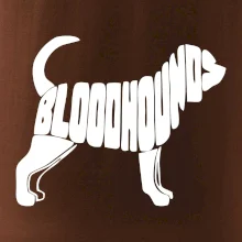 Bloodhound nápis v tele