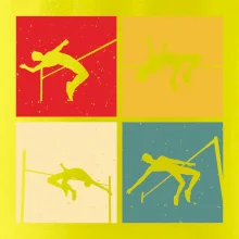 Skok do výšky vintage