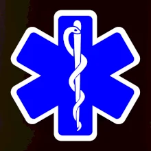 Rescue - Hviezda na prsníku + nápis na chrbte